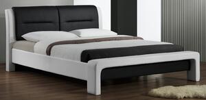 Manželská posteľ 160 cm Casandie (s roštom) (biela + čierna). Vlastná spoľahlivá doprava až k Vám domov. 769398