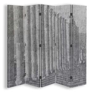 Ozdobný paraván, Architektonický řád - 180x170 cm, päťdielny, klasický paraván