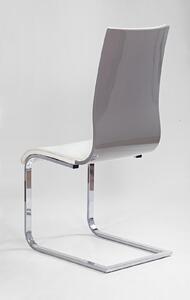 Jedálenská stolička K104 biela + šedá. Vlastná spoľahlivá doprava až k Vám domov. 769966