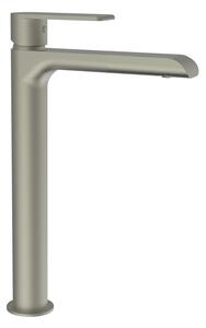 Teorema XS - Umývadlová batéria stojanková s Push-Open zátkou, pre voľne stojace umývadlá, výška 260 mm, nikel matný 8X341