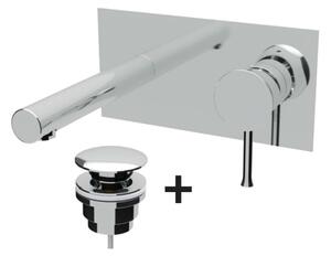 Teorema Scaccomatto - Umývadlová batéria pod omietku, komplet, výtok 164 mm, chróm 8Y314