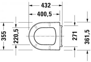 Duravit ME by Starck - WC sedátko so sklápacou automatikou, biela 0020190000