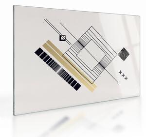 Sklenený obraz - Geometrické tvary N⁰6 (70x50 cm)