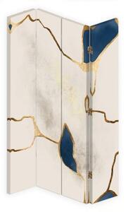 Ozdobný paraván CABINET Abstrakce - 145x170 cm, štvordielny, klasický paraván