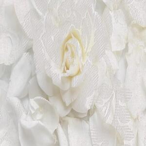 Ozdobný paraván Bílé květy Příroda - 110x170 cm, trojdielny, klasický paraván