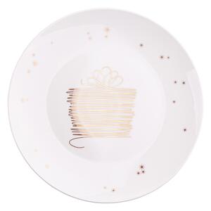 Dezertný tanier vianočný porcelán, 20 cm Golden Christmas