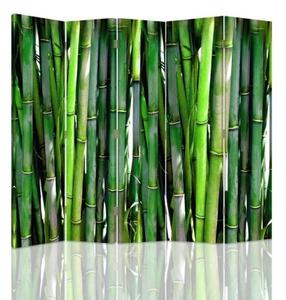 Ozdobný paraván, Bambus - 180x170 cm, päťdielny, klasický paraván
