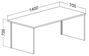 Stôl ProOffice A 70 x 140 cm