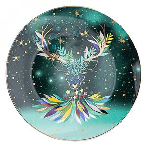 Dezertný vianočný tanier, 20 cm, Mystery Deer