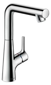 Hansgrohe Talis S - Páková umývadlová batéria 210 s otočným výtokom a odtokovou súpravou s tiahlom, chróm 72105000
