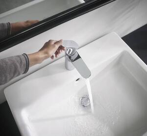 Hansgrohe Focus - Páková umývadlová batéria 100 CoolStart s odtokovou súpravou s tiahlom, chróm 31621000
