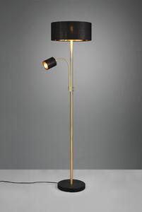 TRIO 416900208 MOTEL stojaca lampa 1xE27, 1xE14 V1635mm matná mosadz, čierna