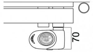 Cordivari Kelly 5010 electric - Radiátor elektrický s digitálnym ECO termostatom 1312x500 mm pravý, biela 3581726100173