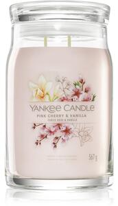Yankee Candle Pink Cherry & Vanilla vonná sviečka Signature 567 g