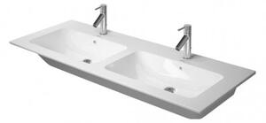 Duravit ME by Starck - Dvojumývadlo do nábytku 1300x490 mm, s prepadom, biela 2336130000