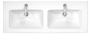 Duravit ME by Starck - Dvojumývadlo do nábytku 1300x490 mm, s prepadom, biela 2336130000