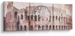 Obraz - Vintage pohľadnice mesta N⁰2 (s hodinami) (90x30 cm)