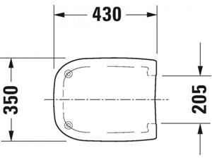 Duravit D-Code - WC sedátko, biela 0067310099