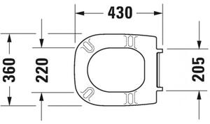 Duravit D-Code - WC sedátko, biela 0067310099