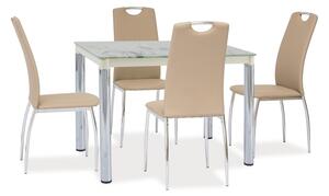 Jedálenský stôl Debbi II (krém) (pre 4 osoby). Vlastná spoľahlivá doprava až k Vám domov. 761284