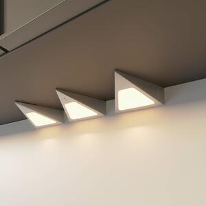 Prios Odia podhľadové LED, ušľachtilá oceľ, 3-pl