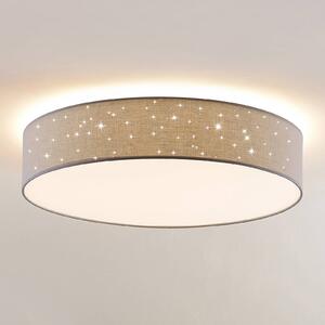Lindby Ellamina stropné LED, 60 cm, svetlo-sivá