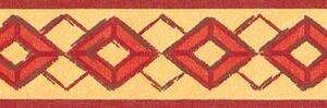 Samolepiaca bordúra kosoštvorce červené 69004 5 m x 6,9 cm IMPOL TRADE