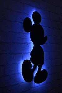 ASIR Nástenná dekorácia MICKEY MOUSE s LED podsvietením 30 cm modrá