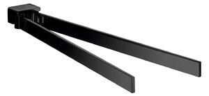 Emco Loft - Držiak na uterák, dvojramenný, 43,7 cm, čierna 055013341