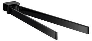 Emco Loft - Držiak na uterák, dvojramenný, 31 cm, čierna 055013331