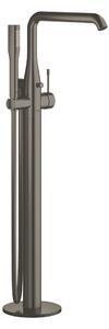 GROHE Essence - Páková vaňová batéria, montáž do podlahy, kartáčovaný Hard Graphite 23491AL1