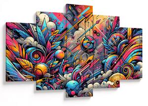 Obraz - Pestrofarebné graffiti (150x105 cm)