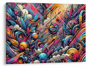 Obraz - Pestrofarebné graffiti (70x50 cm)