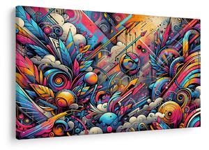 Obraz - Pestrofarebné graffiti (90x60 cm)