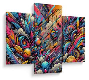 Obraz - Pestrofarebné graffiti (90x60 cm)