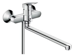 Hansgrohe Logis - Páková vaňová batéria s predĺženým výtokom, chróm 71402000