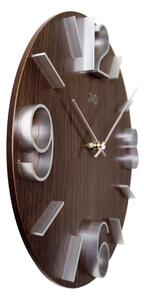 Dizajnové nástenné hodiny JVD HC37.4 hnedá