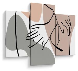 Obraz - Woman body line art N⁰2 (90x60 cm)