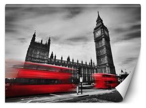 Fototapeta, Londýnský autobus - 300x210 cm