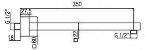 Teorema set 4 - Sprchový systém pod omietku Edge, komplet