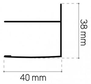Glass 1989 Isy - Sprchový kút rohový vstup s posuvnými dverami alebo kompatibilný s bočnou stenou, veľkosť 80 cm, profily chrómové, číre sklo, GEX0003T500