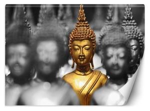 Fototapeta, Zlatý Buddha Zen - 200x140 cm