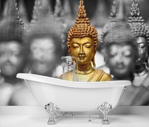 Fototapeta, Zlatý Buddha Zen - 350x245 cm
