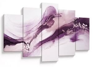 Obraz - Purple fluid art (150x105 cm)