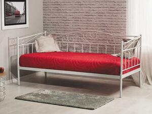 Kovová posteľ BIRMA 90 x 200 cm biela