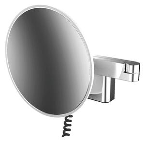 Emco Cosmetic mirrors Evo - Holiace a kozmetické zrkadlo LED, 2 otočné ramená so skrutkovitým káblom a vypínačom, 5 násobné zväčšenie, chróm 109506040
