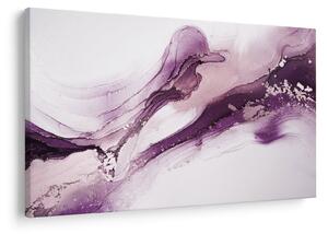 Obraz - Purple fluid art (90x60 cm)