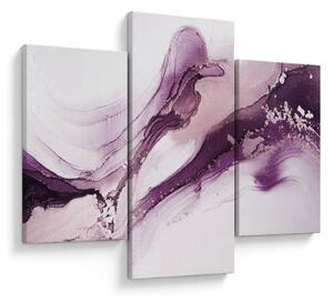 Obraz - Purple fluid art (90x60 cm)