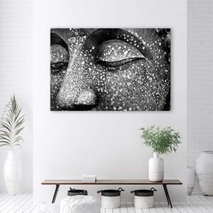 Obraz na plátně Buddha Zen Grey - 60x40 cm