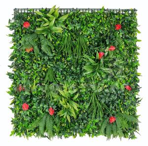 Umelý kvetinový panel 100cm x 100cm